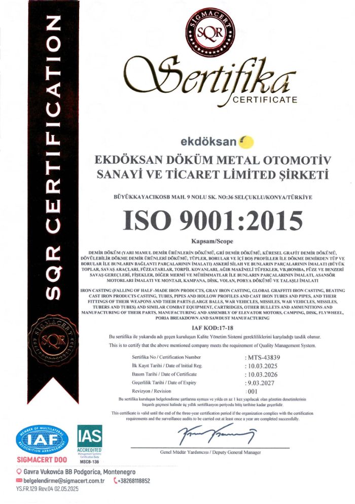 ISO 9001:2015 Quality Management System